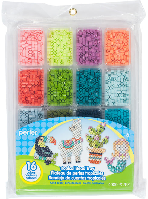 TROPICAL PERLER BEAD TRAY